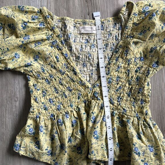 Urban Outfitters Floral Boho Crop Top 100% Cotton Size Small - Picture 8 of 9